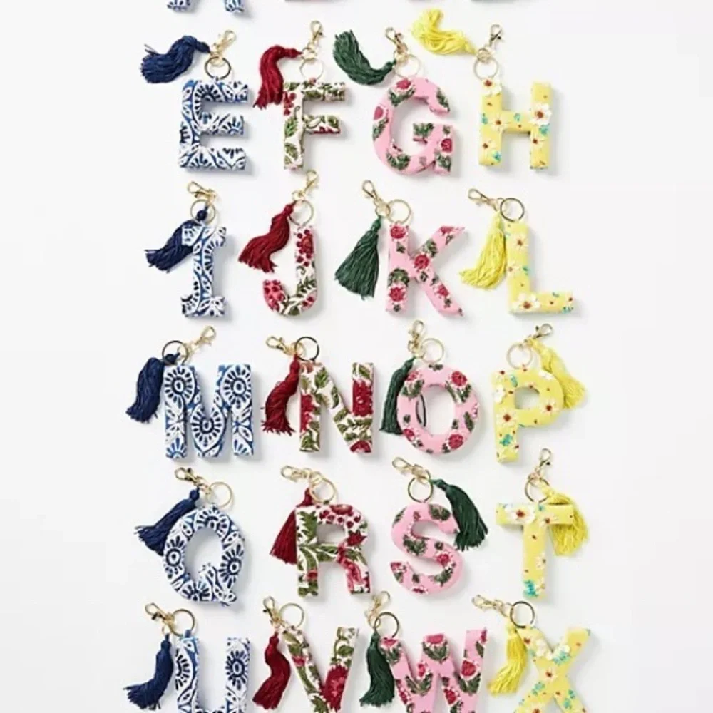 Anthropologie Monogram Key Chain V